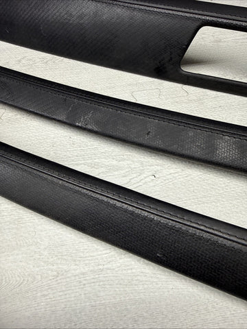 08-13 BMW E92 E93 M3 Interior Trim Set Carbon Leather OEM *4 Broken Tabs