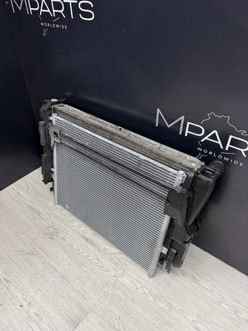 01-06 BMW E46 M3 Aluminum OEM Stock Factory Radiator + AC Condenser + Brackets