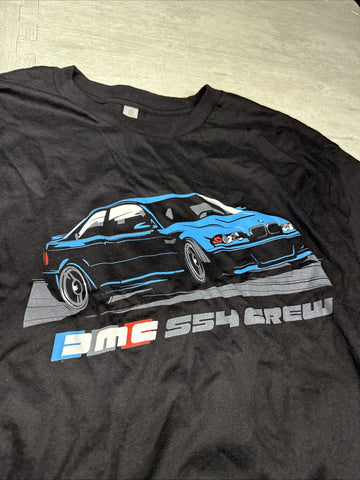 NEW Dynamic Modified Components DMC Tee T Shirt BLUE S54 E46 M3 Design L XL
