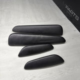 01-06 BMW E46 M3 Convertible Door Upper Arm Rest Armrest Pads Black *Notes*