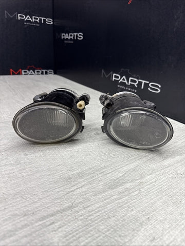 01-06 BMW E46 M3 00-03 E39 M5 Fog Lights Lens Foglight Fluted Set OEM
