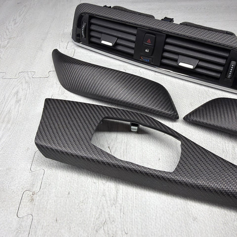 BMW F87 M2 16-21 Front Dry Carbon Fiber Interior Trim Panel Set of 4 OEM