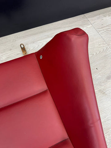 BMW 01-06 E46 M3 Convertible Rear Seat Back Rest Imola Red Leather Backrest