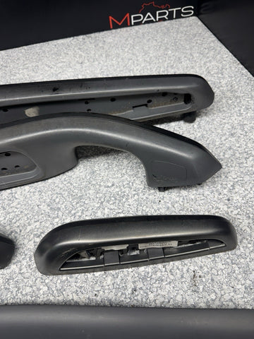 01-06 BMW E46 M3 Convertible Interior Armrests Trim Set Titan Shadow Grey