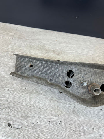 01-06 BMW E46 M3 Front Bumper Rebar Reinforcement Beam + Horns *Crack*