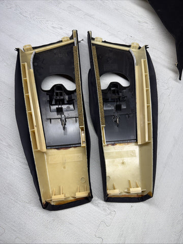 01-06 BMW E46 M3 Coupe Front A B C Pillars Black Original OEM Set *Peeling