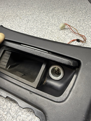 08-13 BMW E93 M3 OEM Front Center Console Cover Leather Manual Cic