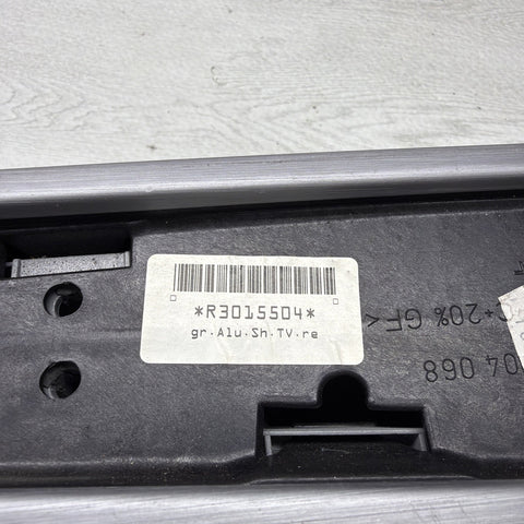 01-06 BMW E46 M3 Brushed Aluminum/Grey Door Trim Armrest Right Front Passenger
