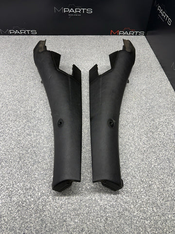 BMW 01-06 E46 325 330 M3 OEM Convertible Rear Top Lateral Trims Panels Black