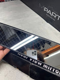 Racing 290mm Convex Mirror Black Frame No Tint