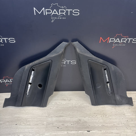 BMW E46 M3 01-06 Coupe Rear Left Door Cards Black Genuine 51437890743