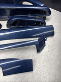 01-06 BMW E46 M3 Convertible Interior Armrests Trim Set Painted Blue