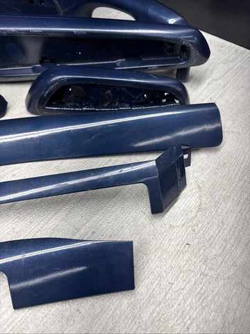 01-06 BMW E46 M3 Convertible Interior Armrests Trim Set Painted Blue