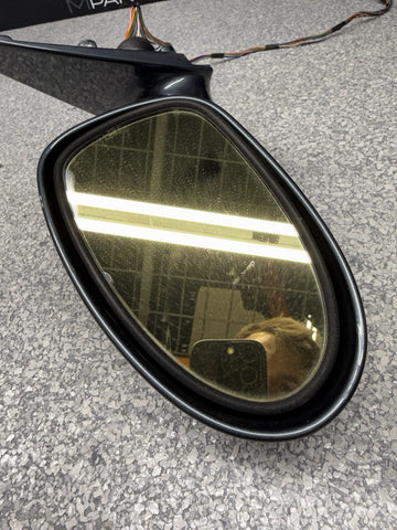00-03 BMW E39 M5 Front Side Mirrors Power Fold OEM Anthracite Metallic