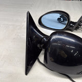 01-06 BMW E46 M3 Side View Door Mirrors Pair Carbon Black  *Notes*