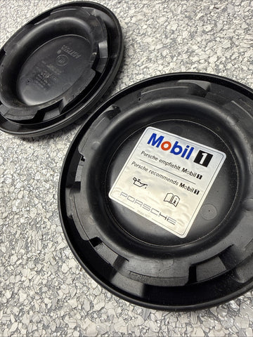 15-25 Porsche Cayman 782 982 GT4 RS GT4RS Oil Water Caps Black