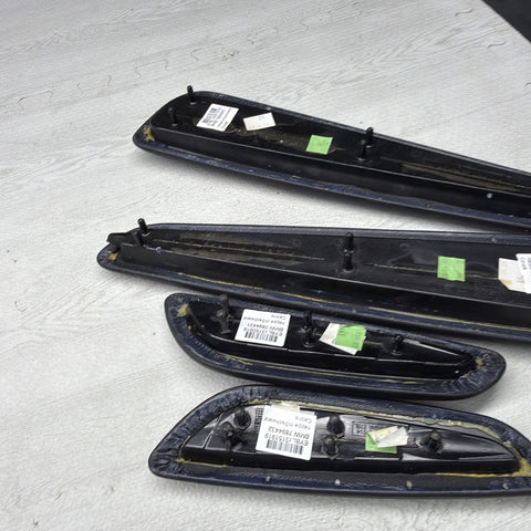 01-06 BMW E46 M3 Convertible Door Upper Arm Rest Armrest Pads Black