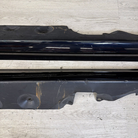 01-06 BMW E46 M3 Rocker Panel Side Skirts OEM Carbon Black *Notes*
