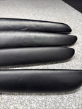 01-06 BMW E46 M3 Coupe Door Upper Arm Rest Armrest Pads Black *Tabs*