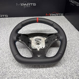 BMW 08-13 E92 M3 Manual Custom Leather Sides Flat Bottom Top Steering Wheel Red