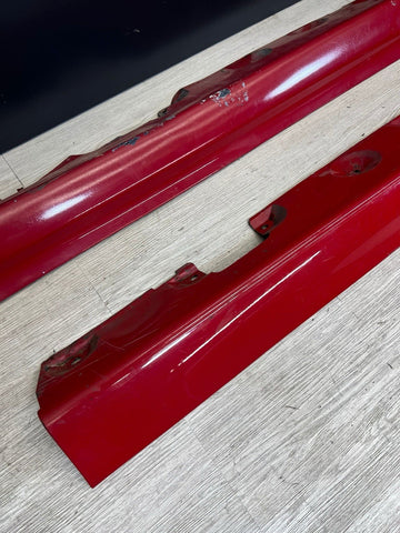 01-06 BMW E46 M3 Rocker Panel Side Skirts OEM Imola Red