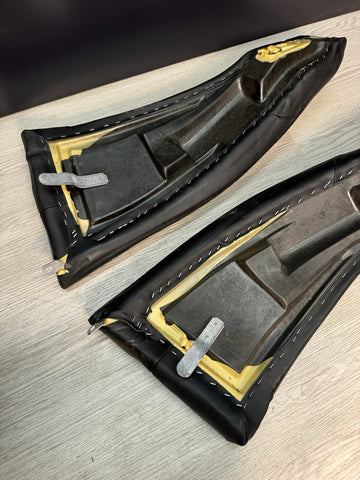 00-03 BMW E39 M5 Rear Seat Side Bolsters Black Leather OEM