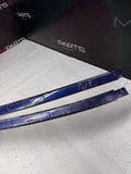 08-13 BMW E92 335 M3 Coupe Roof Rails Mouldings Pair 51138045379 Blue