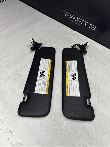 BMW F23 F33 F83 M4 Sun Visors Black Vinyl 51167325426 7325426