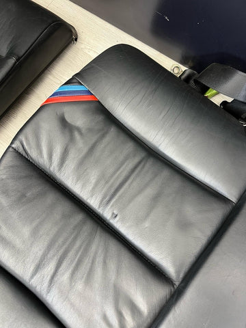 95-99 BMW E36 M3 Coupe Rear Bench + Folding Backrest Back Rest Seats Black