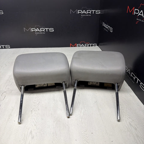 2001-2006 BMW E46 M3 Convertible Grey Rear Headrests Head Rests Pair OEM *Notes*