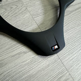 08-13 BMW E90 E92 E93 M3 Lower Steering Wheel Trim Cover Plate Black