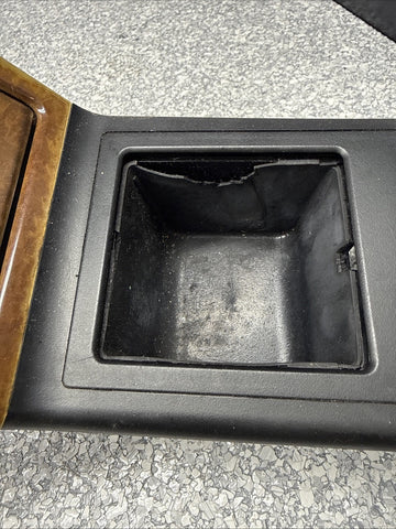 BMW E39 530i Wood Center Console Shifter Plate, Ashtray & Cover