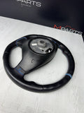 BMW Steering Wheel 01-06 E46 M3 MANUAL 32342282020 Custom Sides Rewrapped