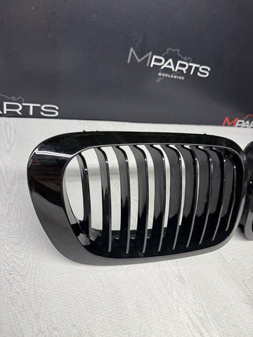 01-06 BMW E46 M3 Front Kidney Grilles Grills Gloss Black