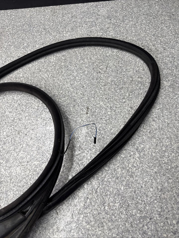 BMW E46 M3 01-06 Left Driver Side Door Weather Strip Seal Black OEM *1 Rip