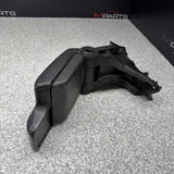01-06 BMW E46 M3 Center Console Armrest Arm Rest Black Leather *Crease*
