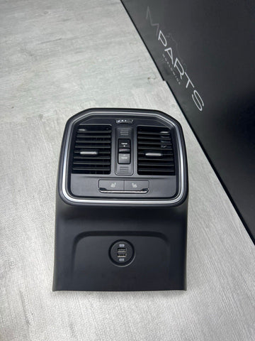 15-23 PORSCHE MACAN REAR A/C PANEL W/HEATED SEATS & DUAL USB PORT 95B819203