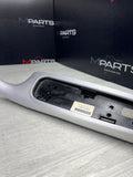 01-06 BMW E46 M3 Brushed Aluminum/Black Door Trim Armrest Right Front Passenger