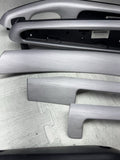 01-06 BMW E46 M3 Convertible Interior Armrests Trim Set Brushed Aluminum *Notes*