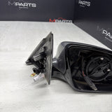 13-16 BMW F10 M5 RIGHT PASSENGER SIDE MIRROR NO CAMERA SAPPHIRE BLACK *DAMAGE