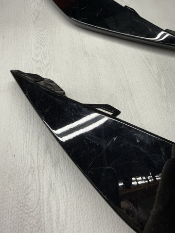 OEM BMW 21-26 G80 G82 G83 M3 M4 Front Bumper Lower Moldings Trims Gloss Black