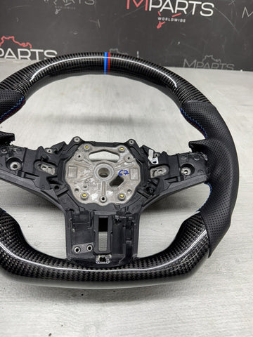 BMW G80 G82 G83 M3 M4 20-23 OHC Carbon fiber Steering Wheel Tri Stitch AUTO