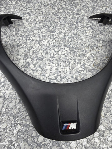 08-13 BMW E90 E92 E93 M3 Lower Steering Wheel Trim Cover Plate Black