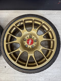 BBS CH017 19” BMW 01-06 E46 M3 Wheels Rims Staggered Set Gold