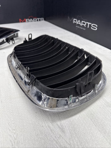 06-14 BMW E70 E71 X5 X6 Front Left & Right Grille Air Vent Trim Set Assy OEM