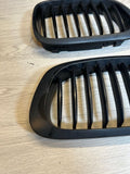 01-06 BMW E46 M3 Front Kidney Grilles Matte Black