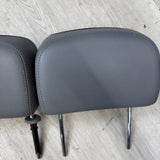 2001-2006 BMW E46 M3 Convertible Grey Rear Headrests Head Rests Pair OEM *Notes*