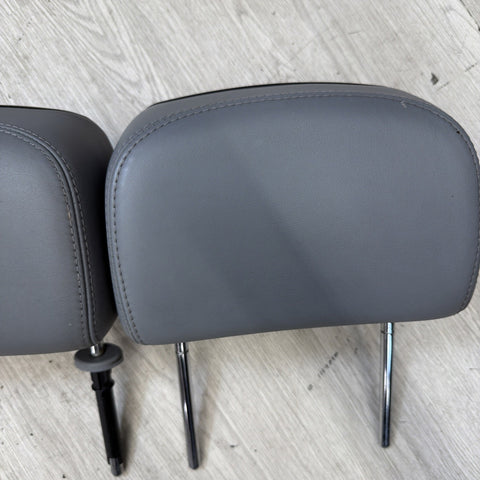 2001-2006 BMW E46 M3 Convertible Grey Rear Headrests Head Rests Pair OEM *Notes*