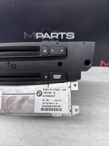 04-09 BMW 5, 6 Series CCC GPS DVD NAVIGATION RADIO UNIT 65839191555 *NO POWER*