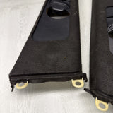 GENUINE BMW E46 B Pillar Trims Column Cover Pillars Pair Black *Peeling*